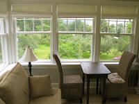 The sunroom and the view
